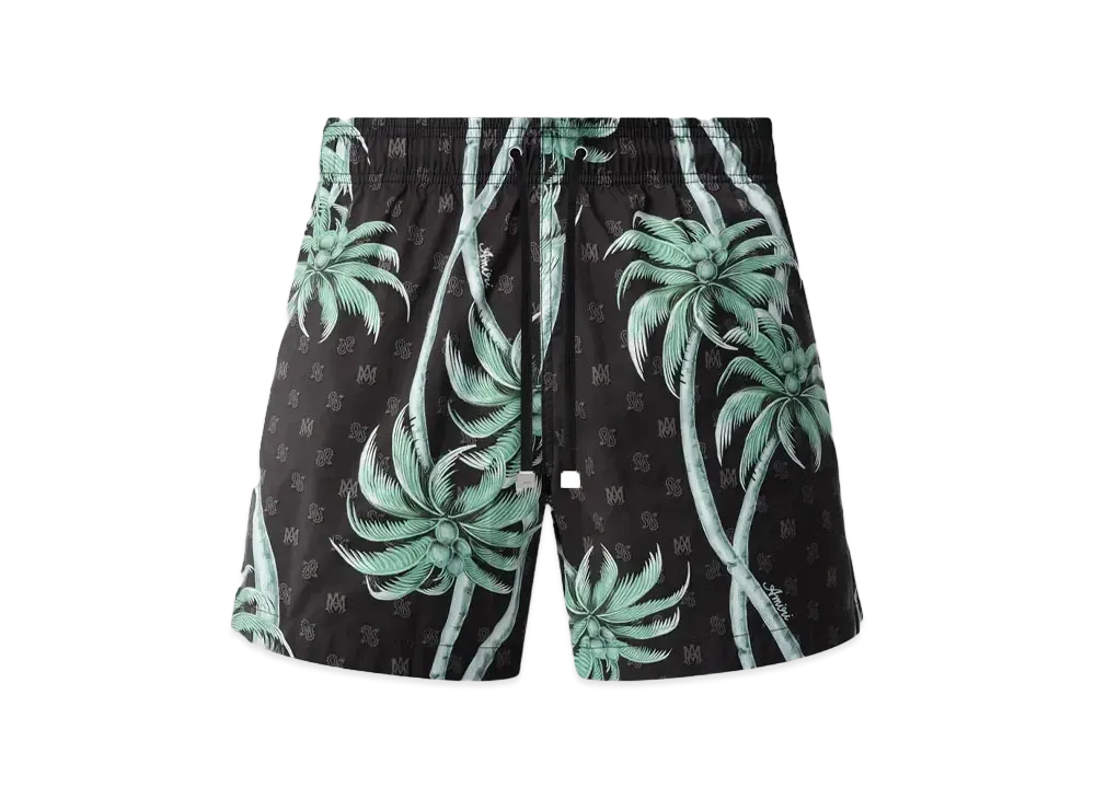 AMIRI Twisted Palms Swim Trunk "Black"