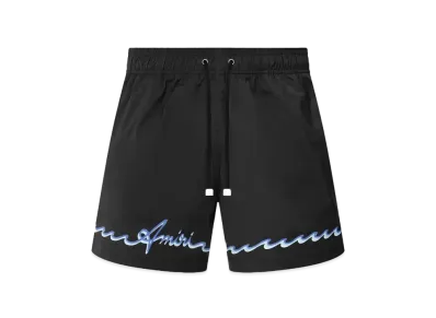 AMIRI Wave Swim Trunk "Black"
