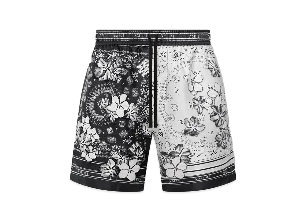 AMIRI Bandana Floral Short "Black"