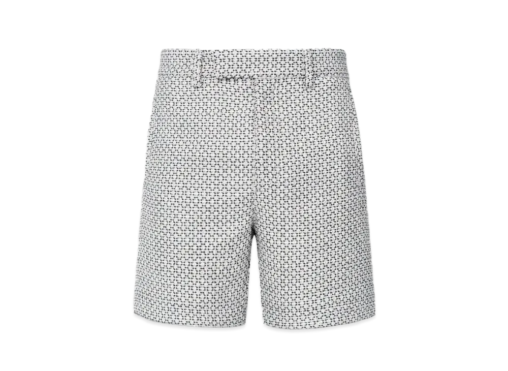 AMIRI Tweed Flap Pocket Pull On Short "Cerulean"