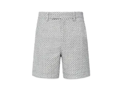 AMIRI Tweed Flap Pocket Pull On Short "Cerulean"