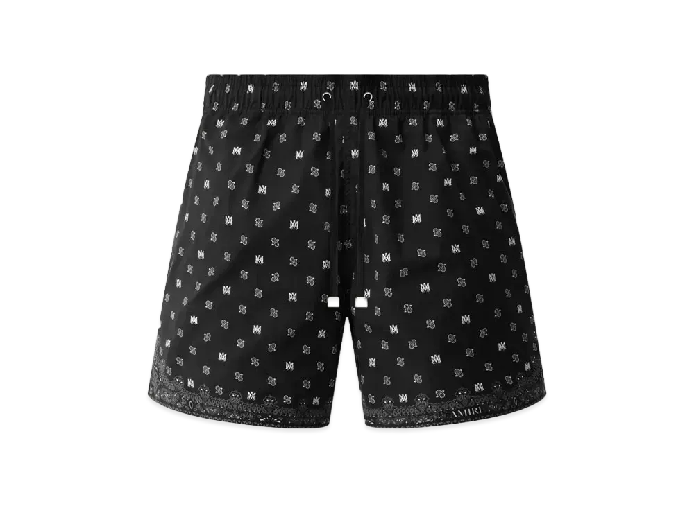 AMIRI MA Paisley Swim Trunk "Black"