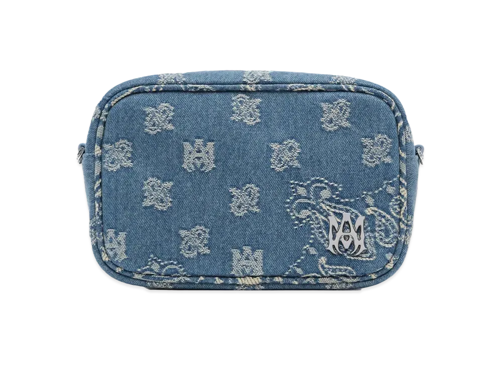 AMIRI Bandana Embroidered Camera Case "Antique Indigo"
