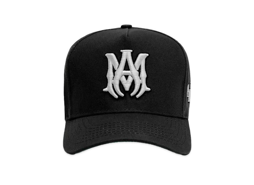 AMIRI MA Staggered AMIRI Full Canvas Hat "Black Of White"