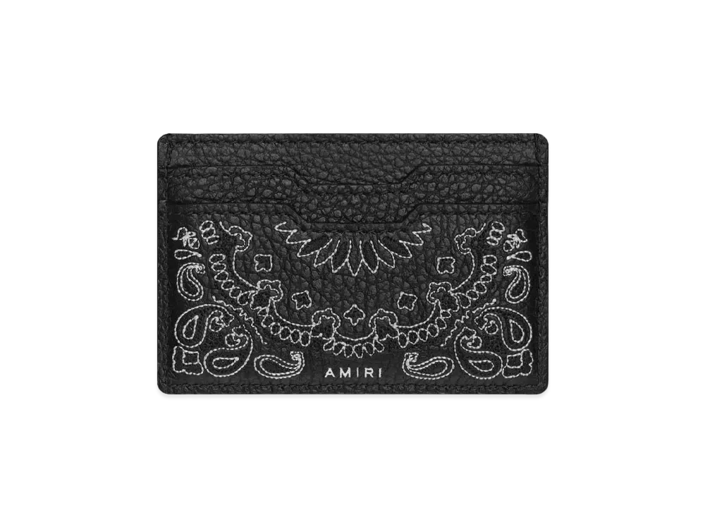 AMIRI Bandana Card Holder "Black"