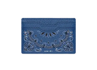 AMIRI Bandana Card Holder "Blue"