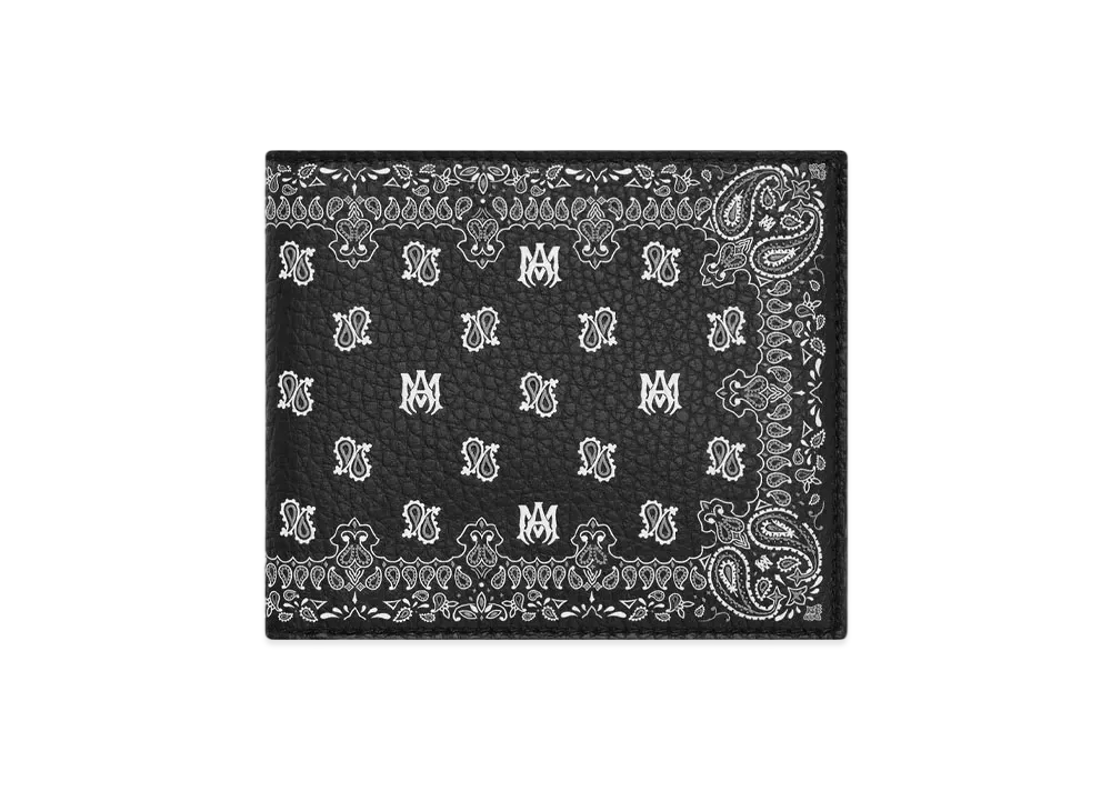 AMIRI Bandana Bi-Fold "Black"