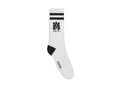 AMIRI MA Core Logo Socks "White/Black"