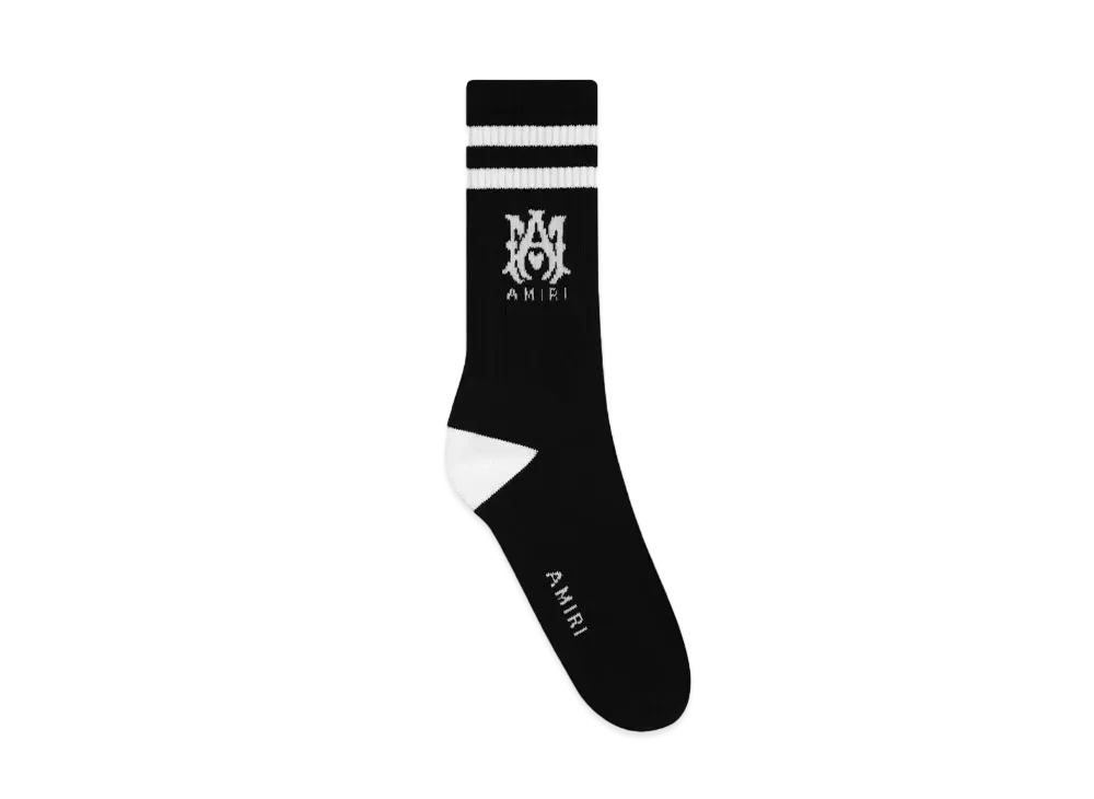 AMIRI MA Core Logo Socks "Black/White"