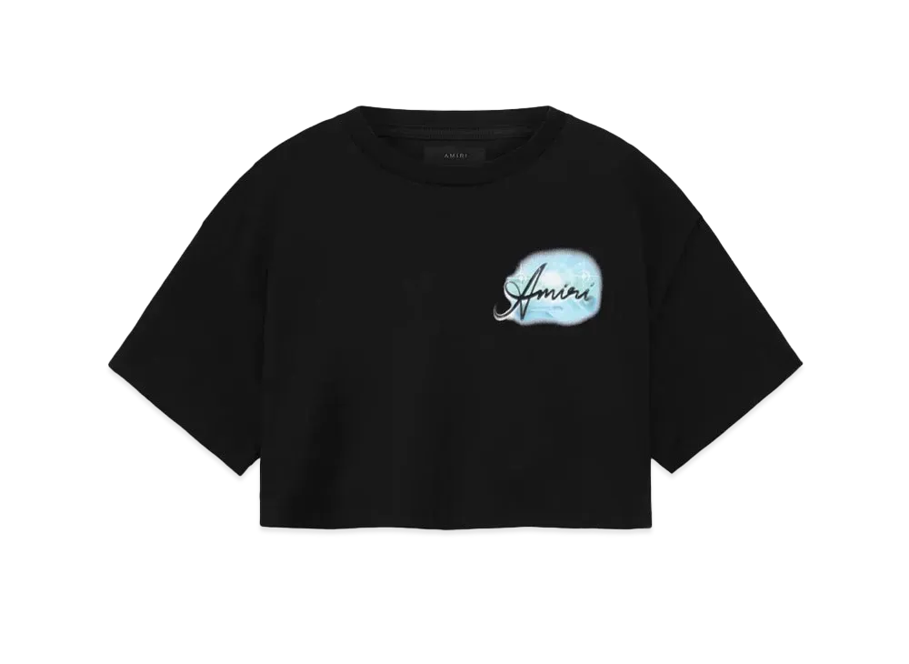 AMIRI Women's Paradise Airbrush Tee "Black"