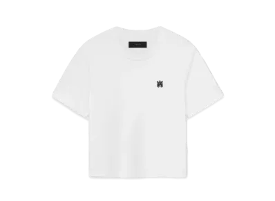 AMIRI Women's MA Embroidered Baby Tee "White"