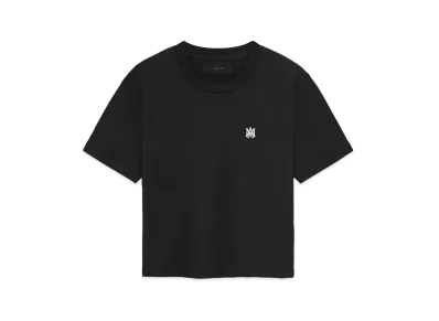 AMIRI Women's MA Embroidered Baby Tee "Black"