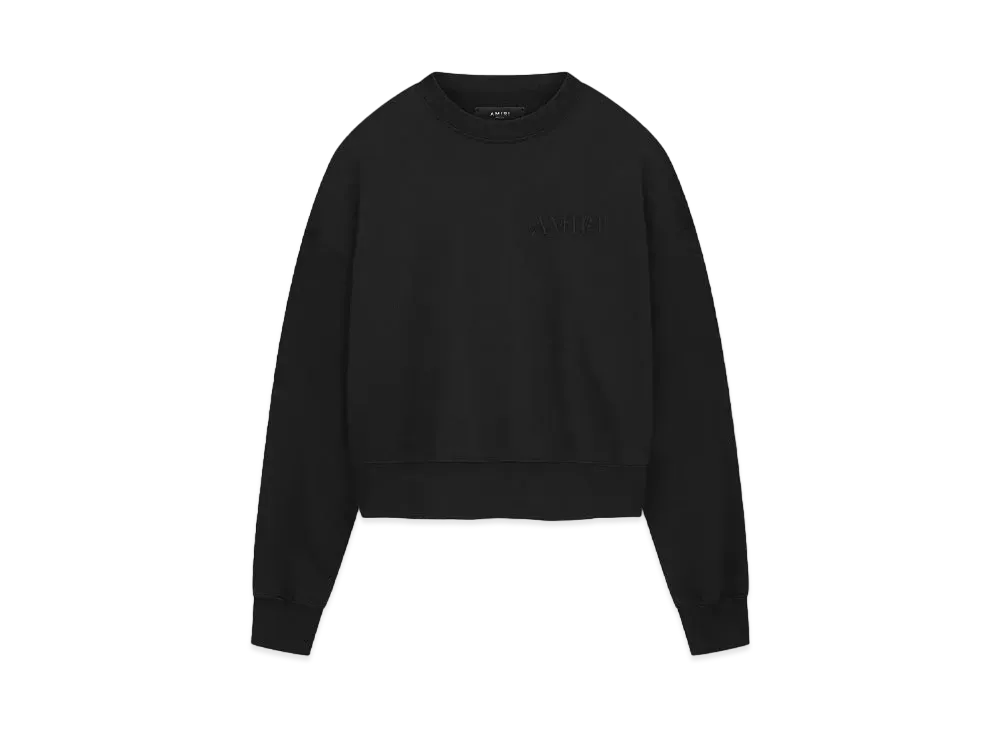 AMIRI Women's Embroidered Crew "Black"