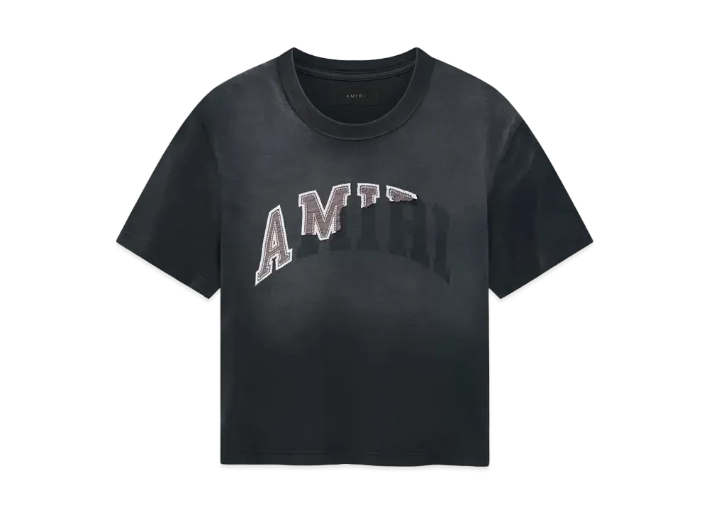AMIRI Women's Vintage Baby Tee "Aged Black"