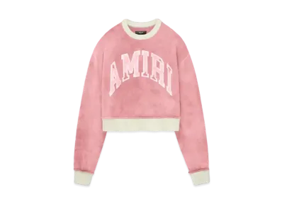 AMIRI Women's Vintage Cashmere Crew "Flamingo Pink"