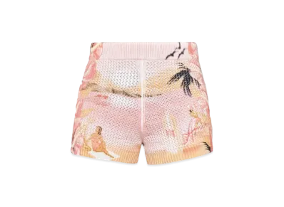 AMIRI Women's Paradise Crochet Short "Rose Water"