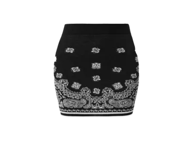 AMIRI Women's Bandana Mini Skirt "Black"