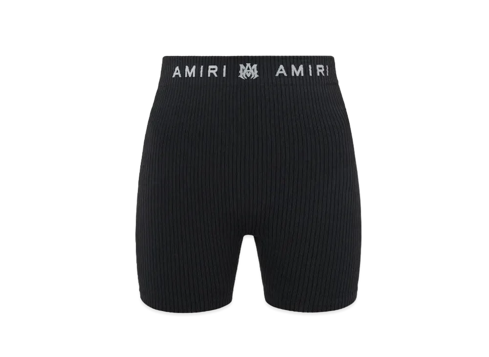 AMIRI Women'S MA Ribbed Seamless Short "Black"