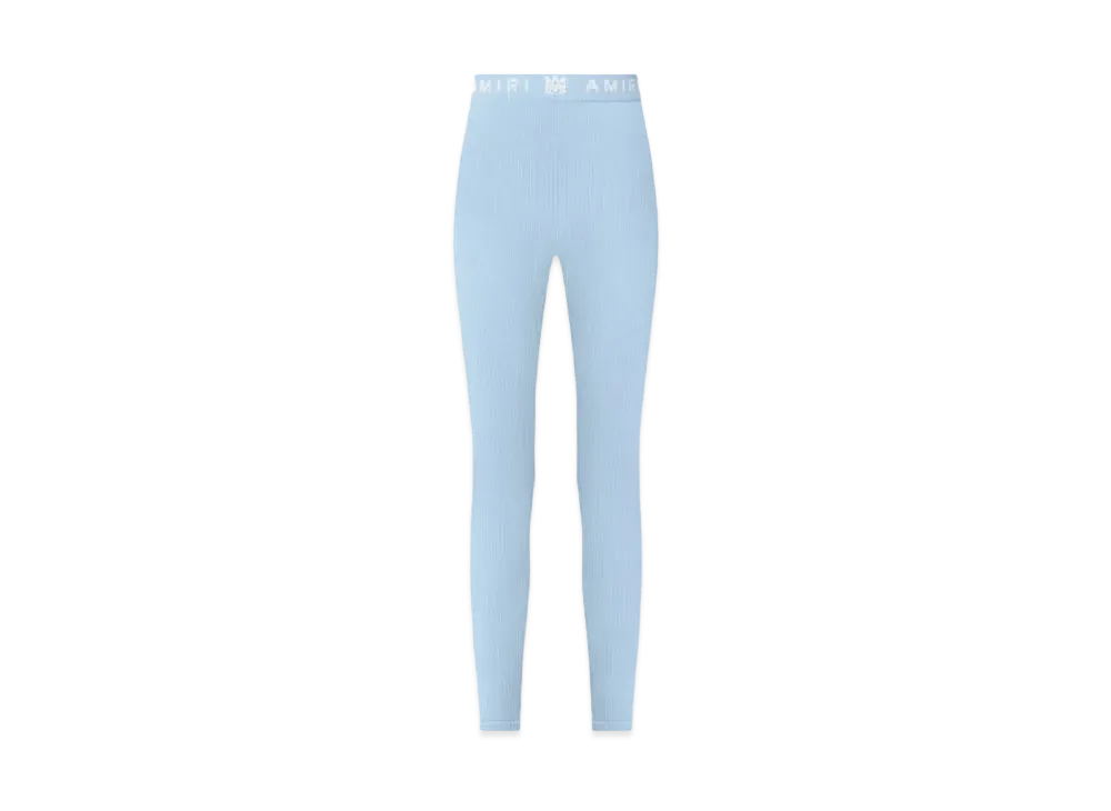 AMIRI Women'S MA Ribbed Seamless Legging "Cerulean"