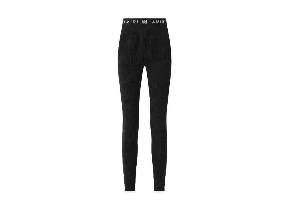 AMIRI Women'S MA Ribbed Seamless Legging "Black"