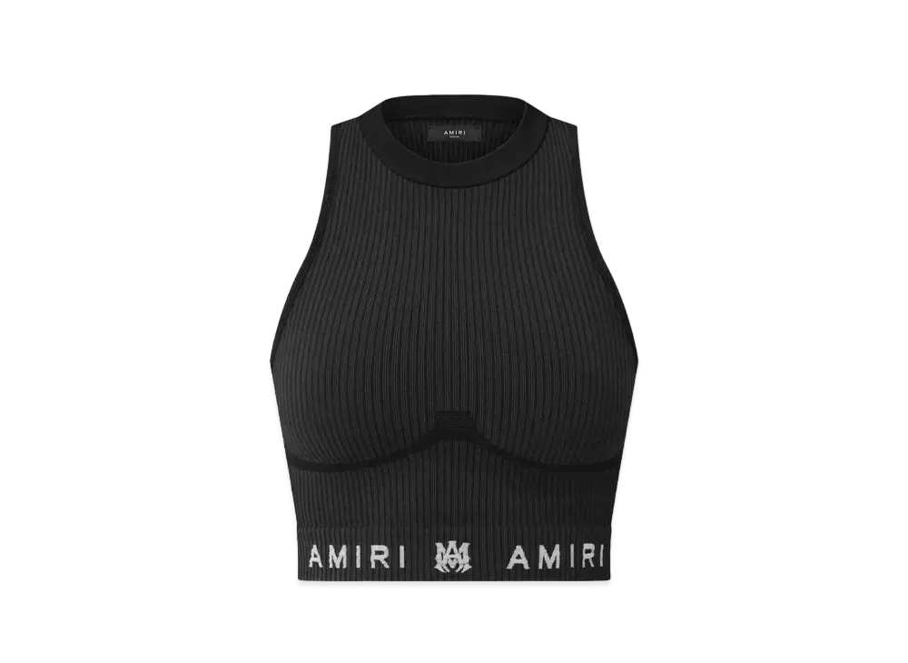 AMIRI Women'S MA Ribbed Seamless Tank Top "Black"