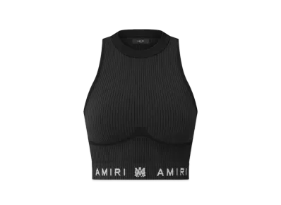 AMIRI Women'S MA Ribbed Seamless Tank Top "Black"
