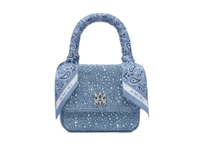 AMIRI Crystal Denim Micro MA Bag "True Blue"
