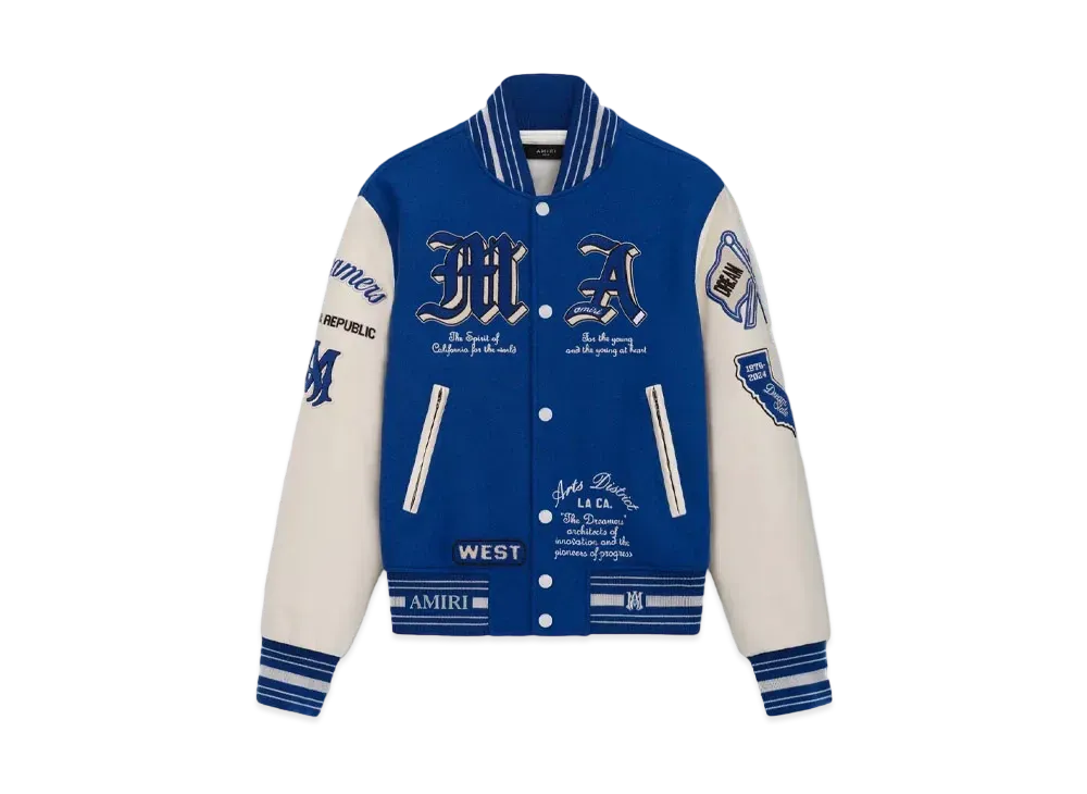 AMIRI Dream Team Varsity Jacket "Blue"