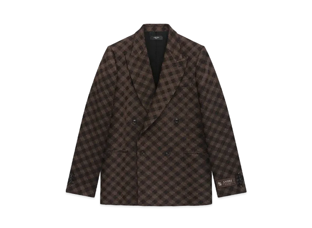 AMIRI Ma Quad Double-Breasted Blazer "Dark Brown"