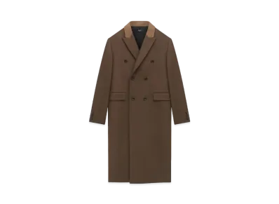 AMIRI Double-Breasted Overcoat "Dark Brown"