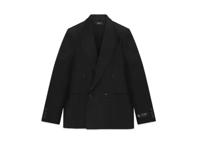 AMIRI Tonal Ma Quad Double-Breasted Blazer "Black"