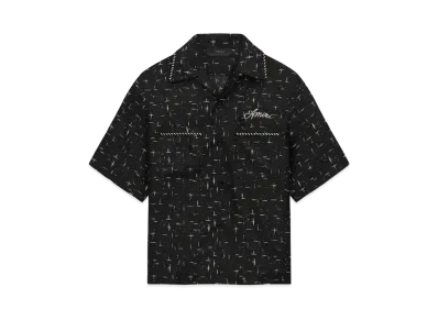 AMIRI Fleck AMIRI Bowling Shirt "Black"