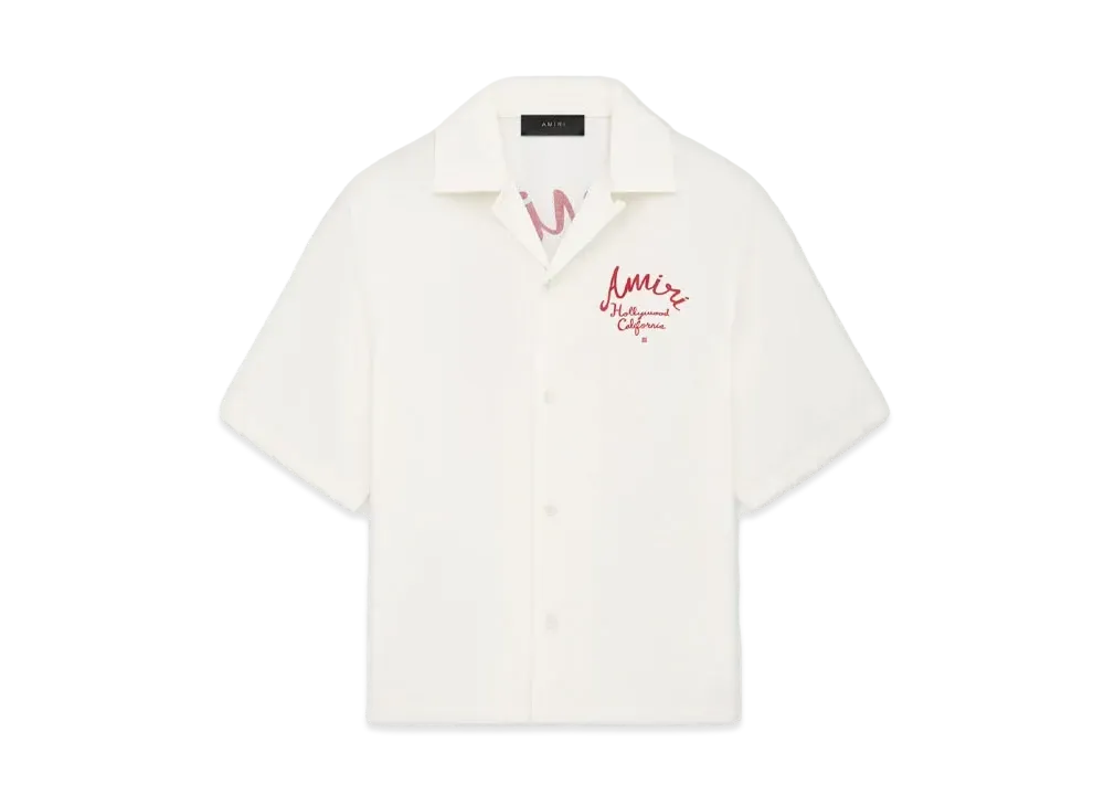 AMIRI Hollywood Camp Shirt "Alabaster"
