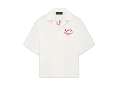AMIRI Hollywood Camp Shirt "Alabaster"