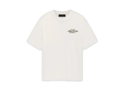 AMIRI Theatre Flocked Tee "Alabaster"