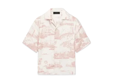 AMIRI La Landmark Bowling Shirt "Alabaster"