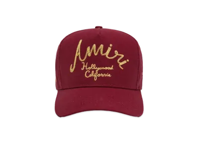 AMIRI Hollywood Canvas Hat "Burgundy"