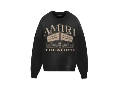 AMIRI Theaters Vintage Crew "Black"