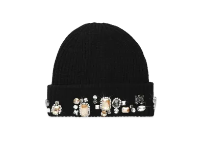 AMIRI Chunky Crystal Beanie "Black"