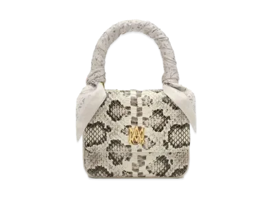 AMIRI Women'S Snake Micro MA Bag "Alabaster"