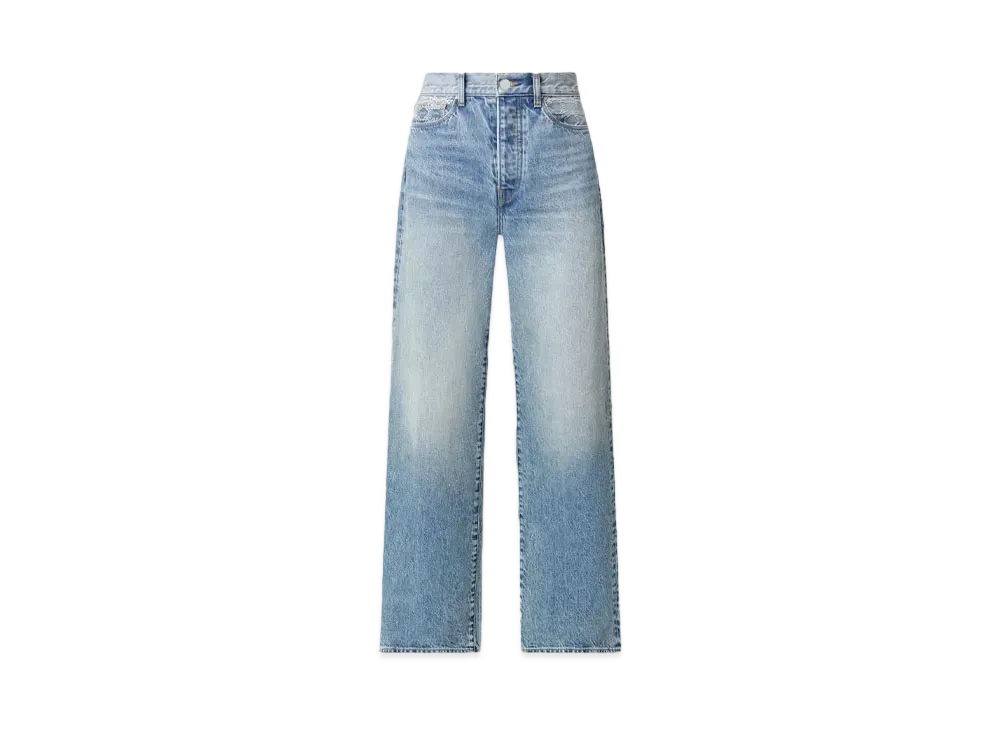 AMIRI Women'S MA Quad High Rise Wide Jean "Classic Mid Indigo"