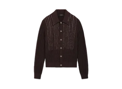 AMIRI Long Sleeve Polo "Dark Brown"