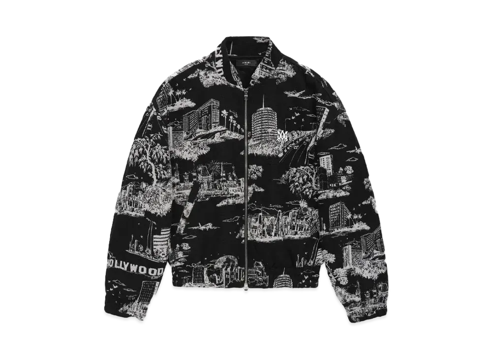 AMIRI LA Landmark Tapestry Bomber "Black"