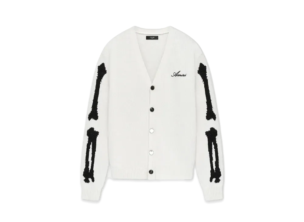 AMIRI Bones Cardigan "White"