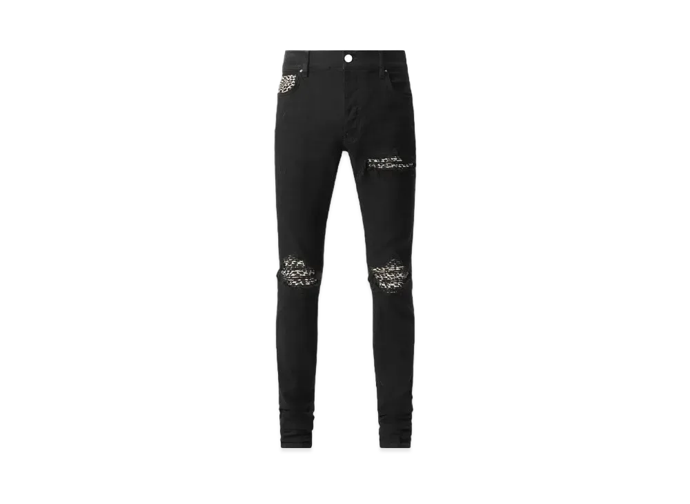 AMIRI Leopard MX1 Jean "Black"
