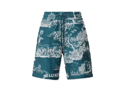 AMIRI LA Landmark Tapestry Short "Deep Teal"
