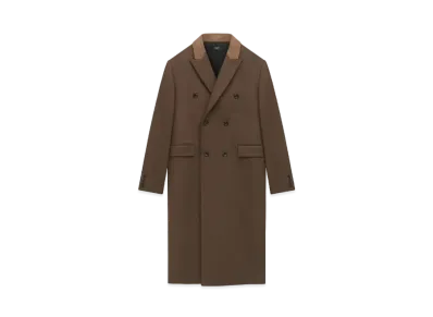 AMIRI Double-Breasted Overcoat "Dark Brown"