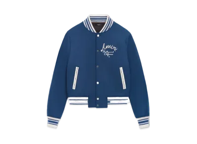 AMIRI Hollywood Bomber Jacket "Dusty Blue"