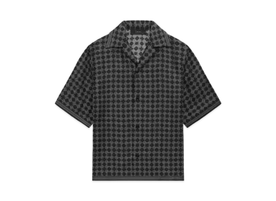 AMIRI MA Quad Bowling Shirt "Black"