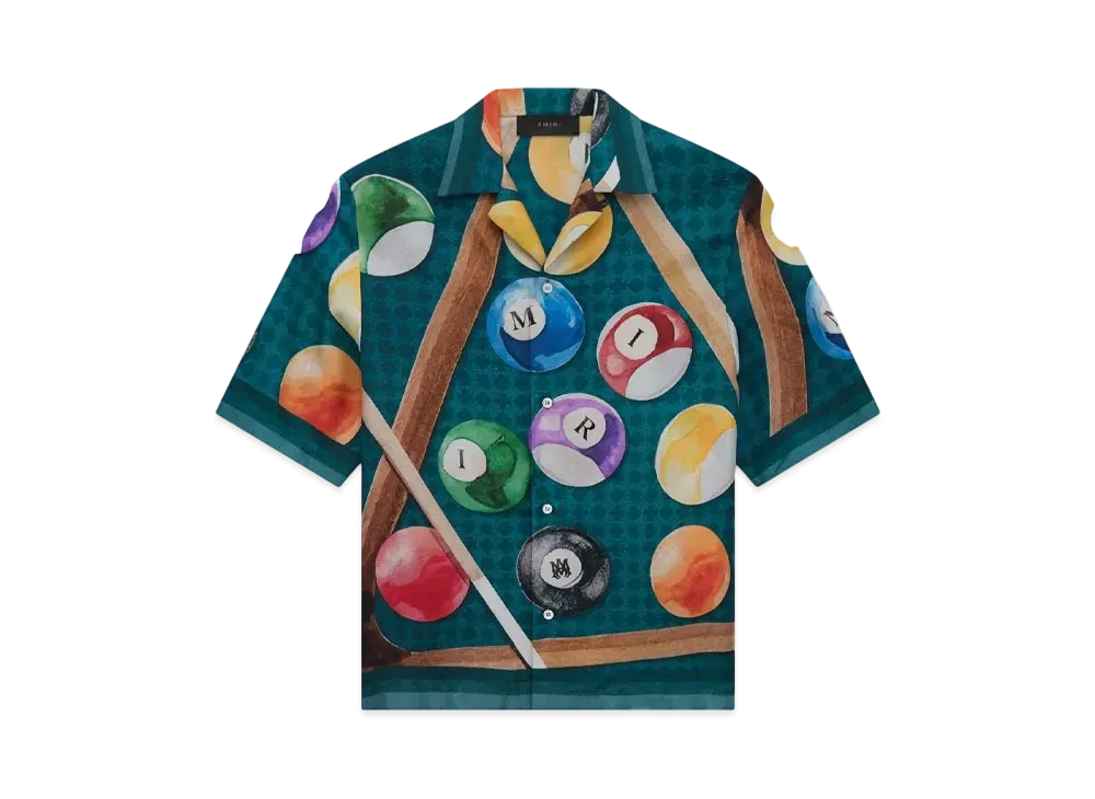 AMIRI Billiards Bowling Shirt "Evergreen"